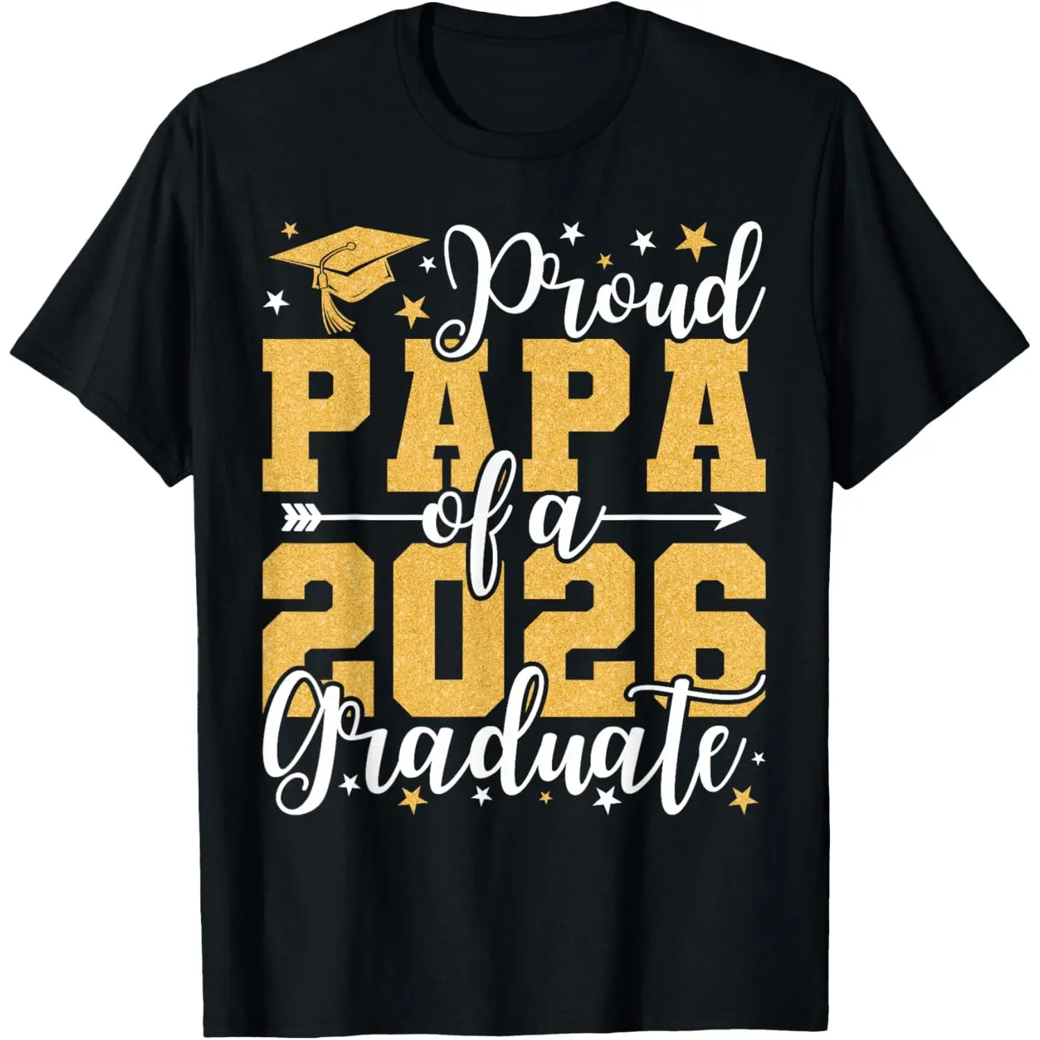 Proud Papa of A 2026 Graduate Grad Senior Dad Class of 2026 T-Shirt