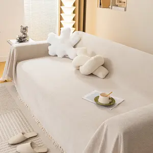 1 Count Solid Color Simple Universal Sofa Cover, Soft Comfortable Sofa Throw, Perfect for Living Room and Bedroom Decor