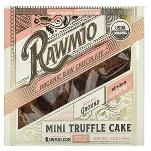 Rawmio Organic Raw Chocolate Mini Truffle Cake,  5 oz (142 g)