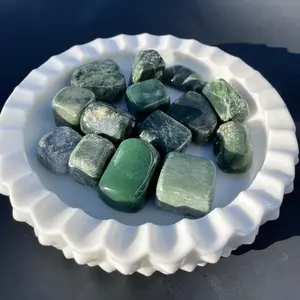 Nephrite Jade Crystal Tumbles, Healing Gemstone, Spiritual Decor
