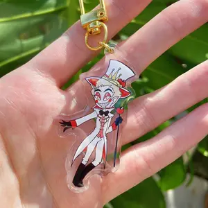 Lucifer Hazbin hotel keychain charms acrylic hazbinhotel
