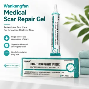 Wankangfan Medical Scar Repair Gel, For Hypertrophic Scars From Surgery, Burns & Injuries, Helps Improve Scars & Prevent Scar Formation For Closed Wounds