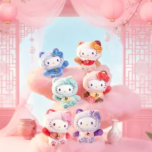 [Mothers' Day Gift]HK Meow Blessing Mini Series Vinyl & Plush Blind Box, Authentic Cute HK Figure Doll, Lovely Mini Collectible Toy, Soft Stuffed Pendant For Bags & Keychains, Adorable Cartoon Design For Daily Decoration & Holiday Surprise Gifting