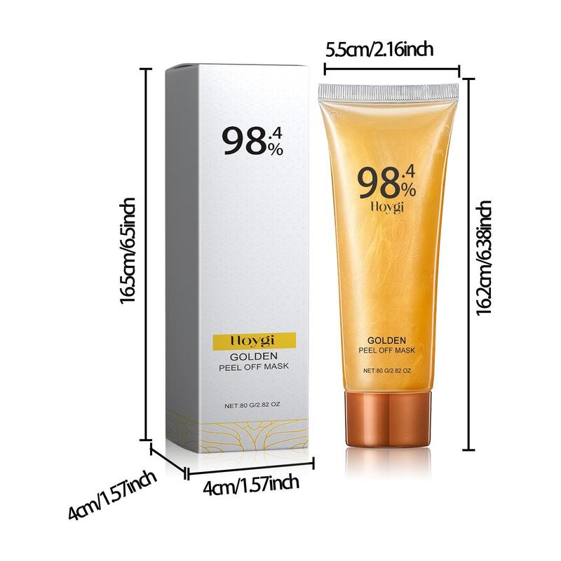 Peel-Off Gold Mask Cleanses Facial Blackheads, Reduces Fine Lines And Tights The Skin. It Is A Topical Mask