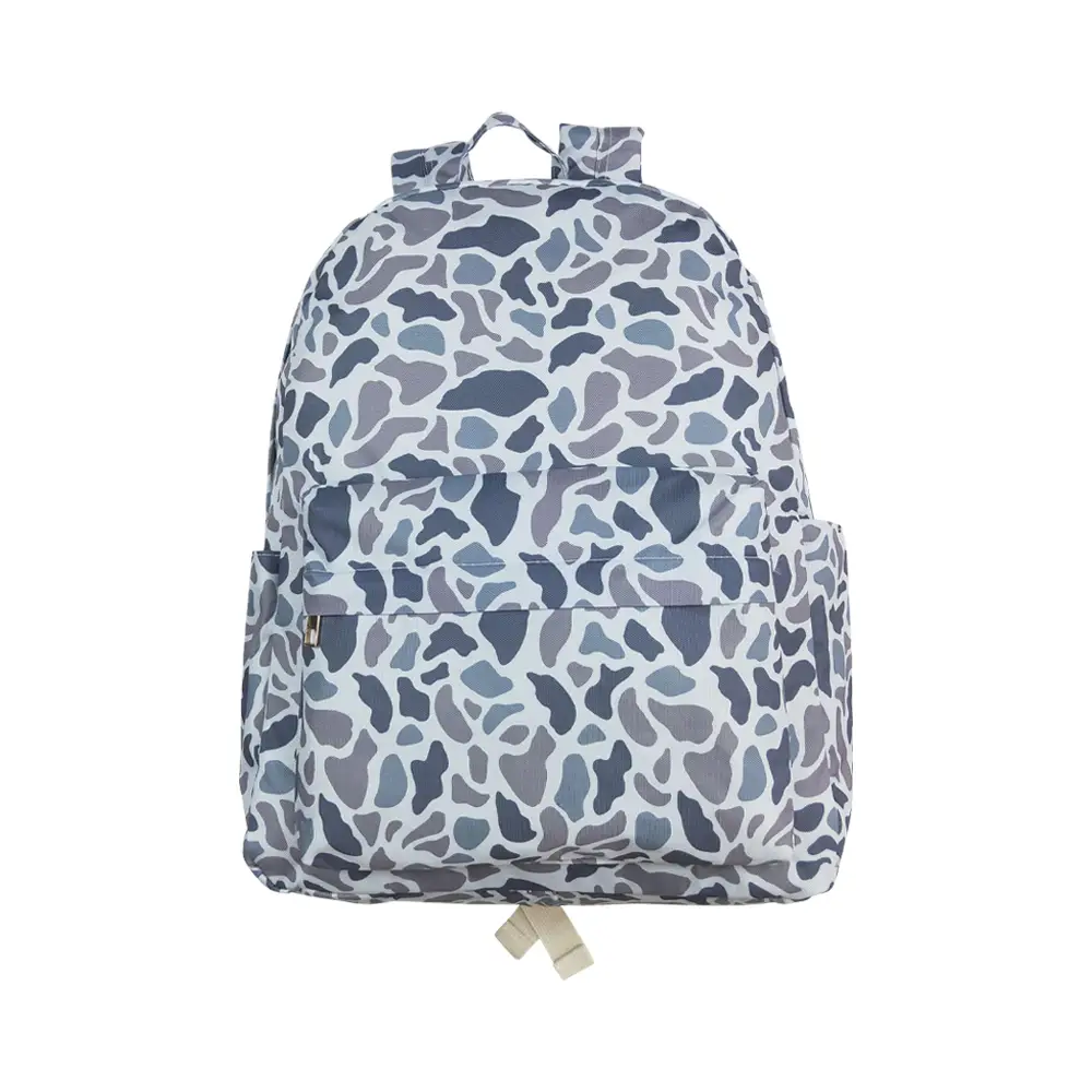 BA0260-Camouflage gray kids unisex backpack Cute Bag