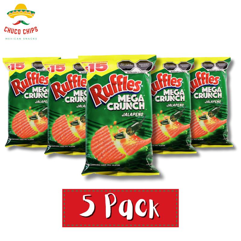 Ruffles Mega Crunch Jalapeno | 5 Pack of Chips | Authentic Mexican ...