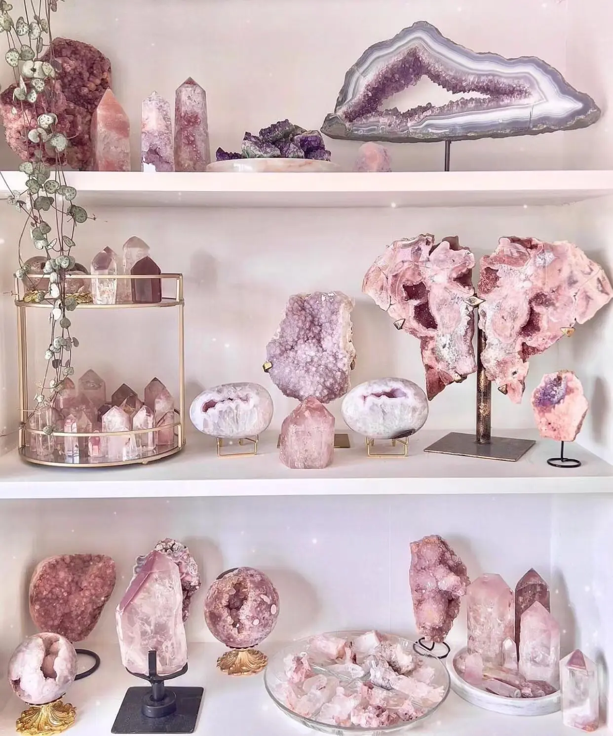 crystal shelf box per Order remarks serial number
