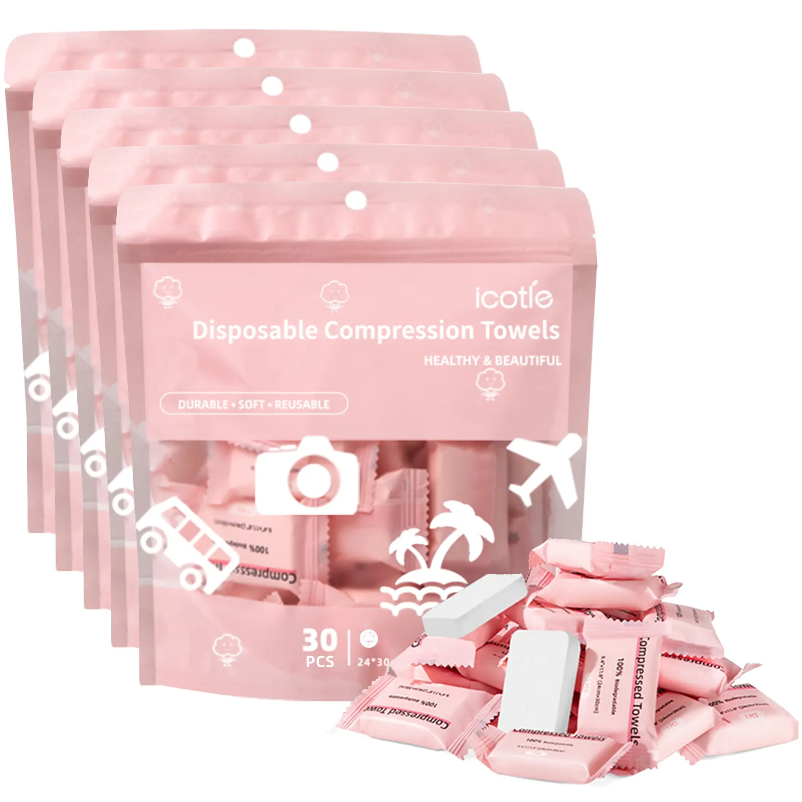 5 pack (30 count, size:9.4"×11.8" )