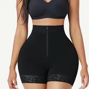 Curve-Creating Front Zipper Butt Lifter Shorts High Waist Comfort Shapewear