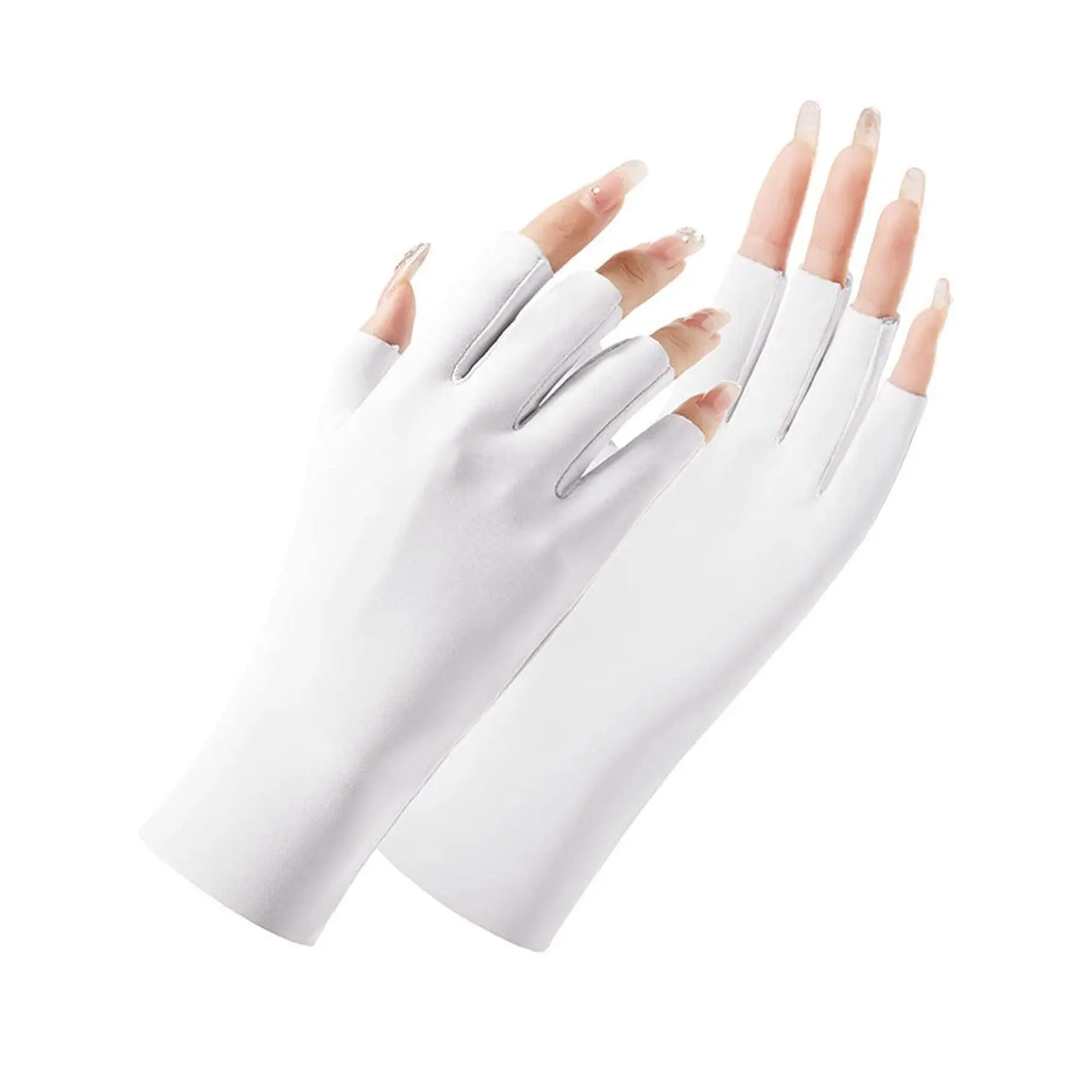 White UV LED Gloves