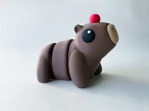 Chocolate Brown Capybara Fidget Toy for Pretend Play and STEM Learning for Kids