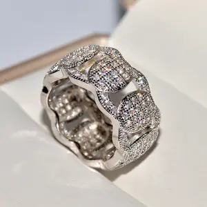 Stylish Statement Multi Ring, Cubic Zirconia-Inlaid Artificial Gemstone Jewelry Bestseller