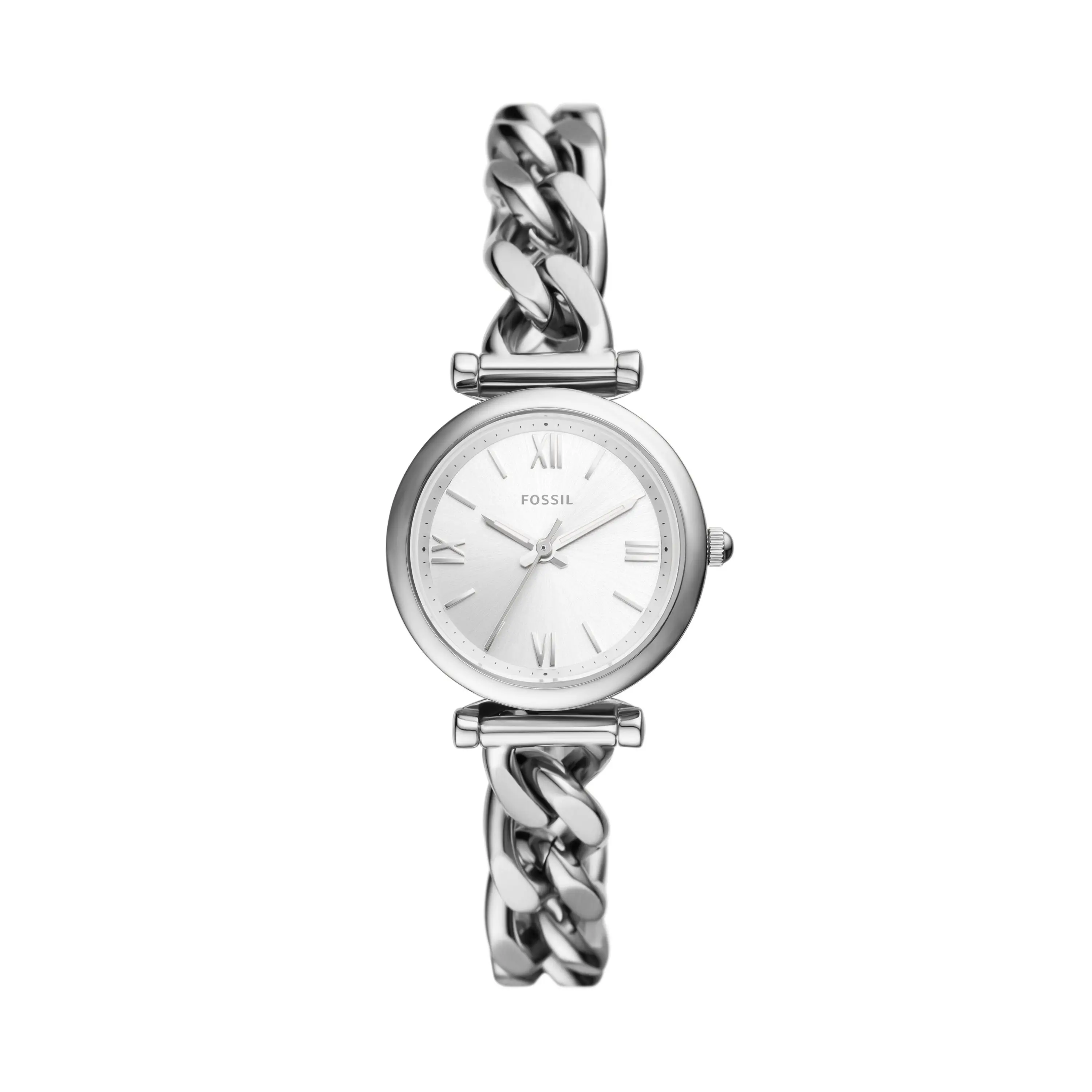 Fossil Women's Carlie Mini 28mm Three-Hand, Stainless Steel Watch