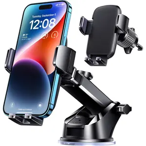 Phone Mount for Car Phone Holder Car Phone Holder Mount Windshield Dashboard Air Vent Universal Automobile Mount Fit for All iPhone Android Smartphones