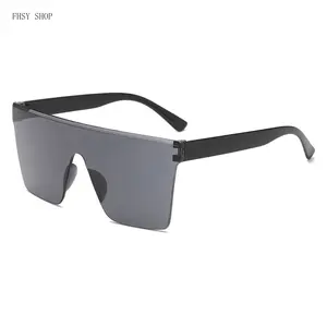 Y2K Shield Sunglasses Unisex Retro Futuristic Fashion Shades Oversized Wrap Around Visor Eyewear UV Protection Lightweight Frame for Rave Outfits Beach Vacation and Urban Street Style LED Light Blocking Stickers