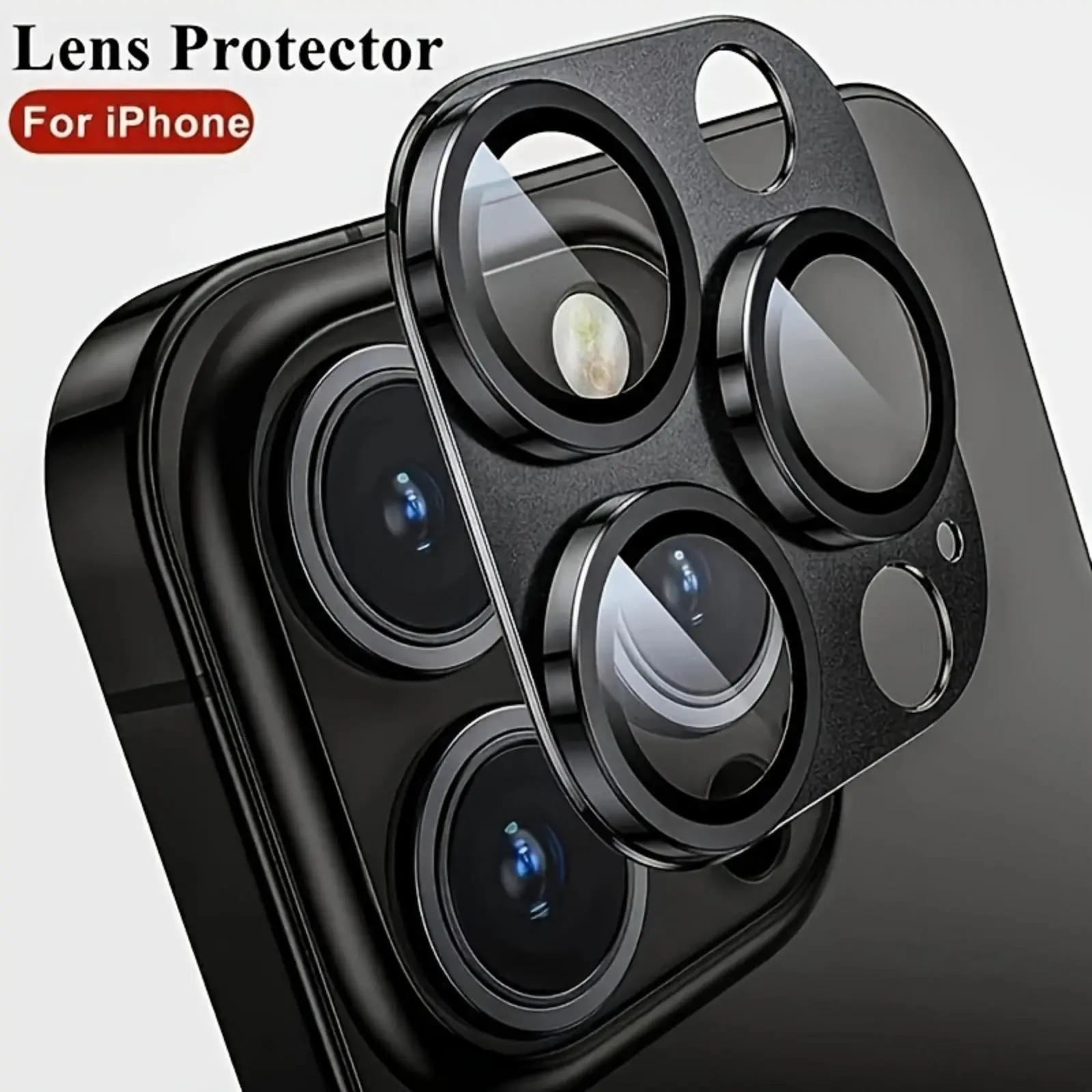 Full Coverage Lens Protector, Tempered Glass Lens Protector, Phone Accessories Compatible with iPhone 15 14 Pro 13 Pro Max, Casing, Protective Glass