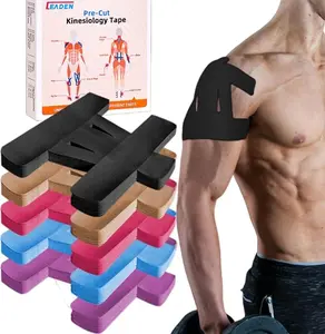 Precut Kinesiology Tape for Shoulder, 10 Pcs - Shoulder Support & Stability, Shoulder Pain Relief Athletic Tape - Waterproof & Elastic, Breathable Hypoallergenic Latex-Free Tape, Pink Universal Sports Muscle