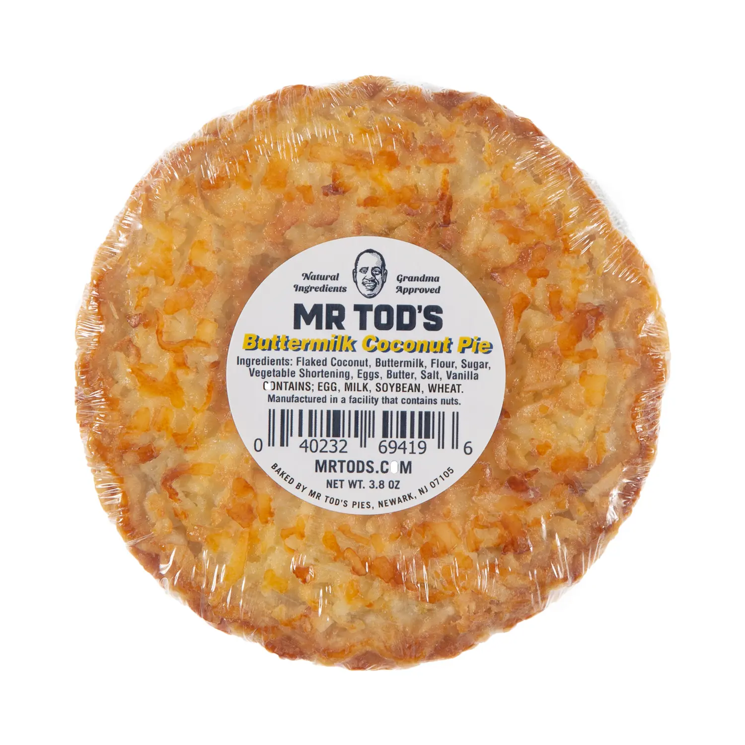 MR. TOD'S BUTTERMILK COCONUT PIE - BOX OF 10