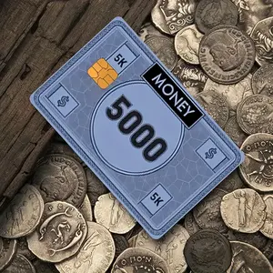 5,000 Money Bank Card, Credit Card, Debit Card, Transit Card, Room Key Card, Skin Sticker