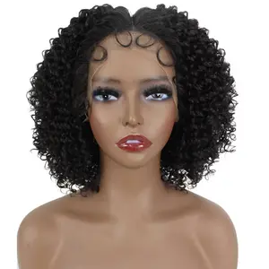 Dionne 11.5” Mid-part HD Lace Front Short Curly Natural Looking Wig With Pre-cut Baby Hair, Heat Resistant Fibers, Multiple Color
