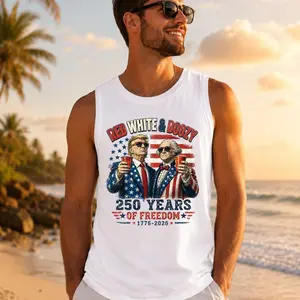 USA 4th of July Tank, Funny Trump Washington Top, July Fourth Gift For Conservative Dad, America 250th USA Anniversary Shirt
