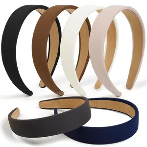 TERSE Headbands for Women Trendy Non Slip Headband for Girls Long Short Hair, Cute Ribbed Women Headbands Elastic Hair Bands Fashion Hard Head Band Accessories 1 Inch