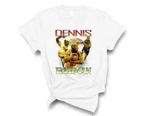 Vintage Dennis Rodman T-Shirt, Iconic Rebound King Design T-Shirt, Retro Sports Star Graphic Shirt, Vintage Style Basketball Shirt