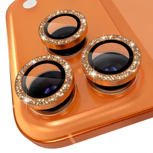 【2026 Latest】Shimmering Diamond Pattern Camera Lens Protector for iPhone 17 Pro Max/17 Air/16 Plus/16 Pro/16 Pro Max/15/14/13 Pro Max/14 Plus Camera Lenses, Durable iPhone Camera Lens Protector