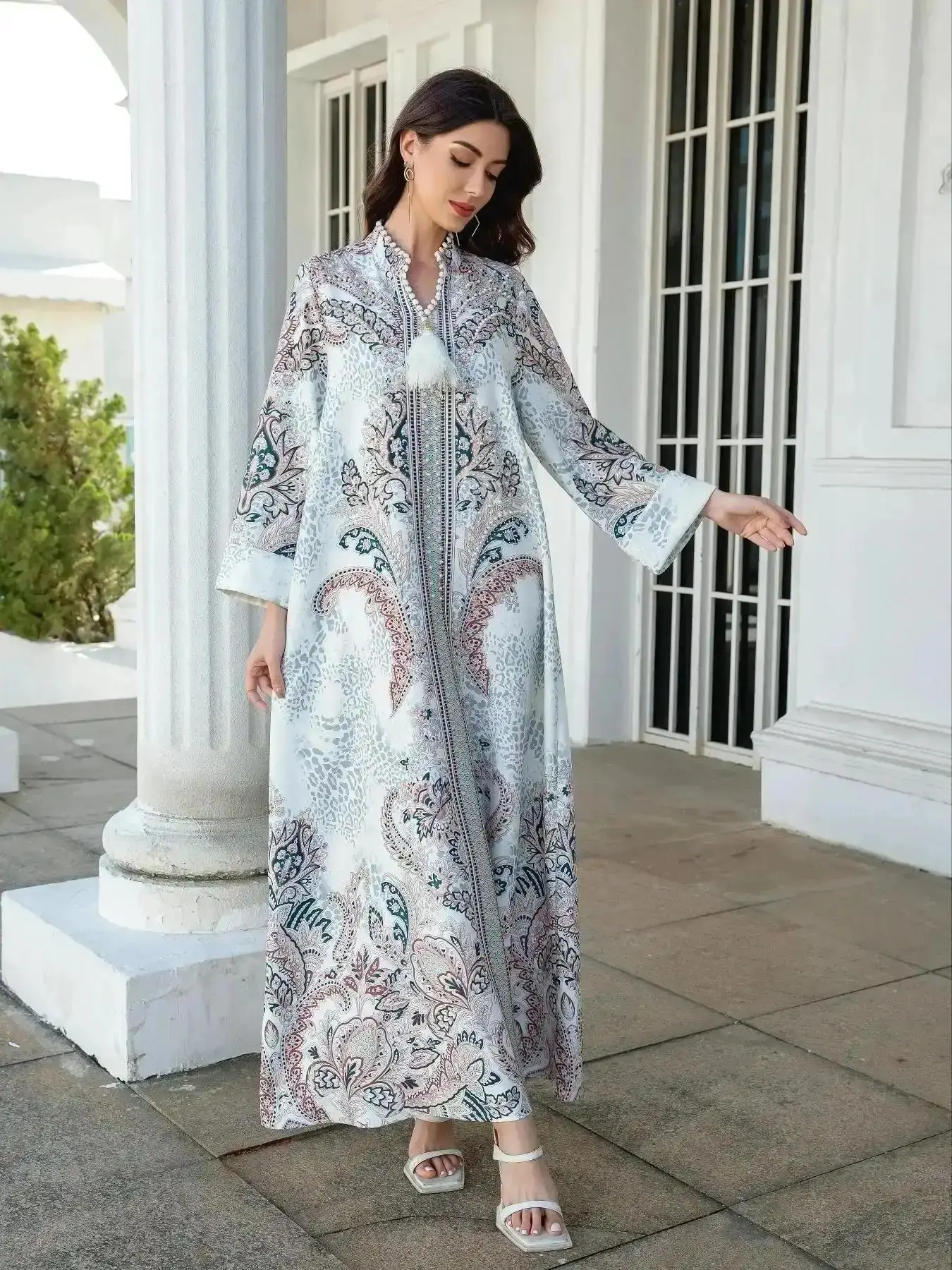 Luxury Women's Arabian Dress, Elegant Chic Long Sleeve for Daily Wear, Ladies Islamic Clothing All Seasons, Modest Bohemian Style, Classy Maxi Dresses, Caftan, Tunic Muslim Women Gowns, Style Essential, Trending Now