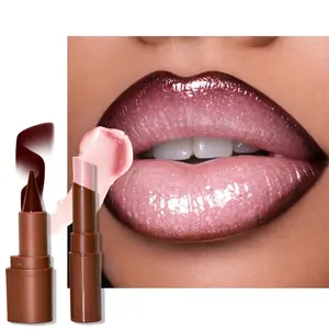 Darkme Easy Bag Lip Combo Sets, Brown Plumping Lip Contour Liner Pencil and Nude Lipstick Combo, Matte Highly Pigmented Lip Liner Moisturizing High Shine Shimmer Long Lasting Lipstick Stain Makeup04