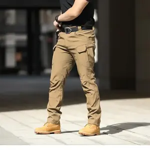 Combat Pants Tactical Pants Multi-Pocket Cargo Pants Urban Commuter Pants Stretch Waterproof Wear-Resistant Breathable Men's Pants Menswear Beige