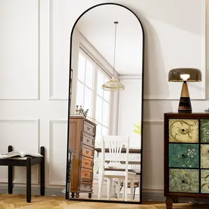 BEAUTYPEAK 76"x34" Full Length Floor Mirror, Oversized Wall Mirror with Aluminum Alloy Frame, Full Body Mirrors for Bedroom & Dressing Room Decor