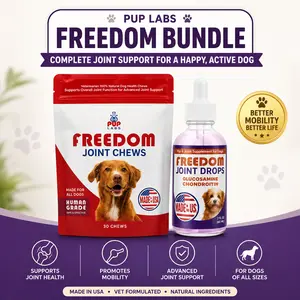 Pup Labs Freedom Mobility Bundle | Freedom Joint Chews + Freedom Joint Drops for Dogs