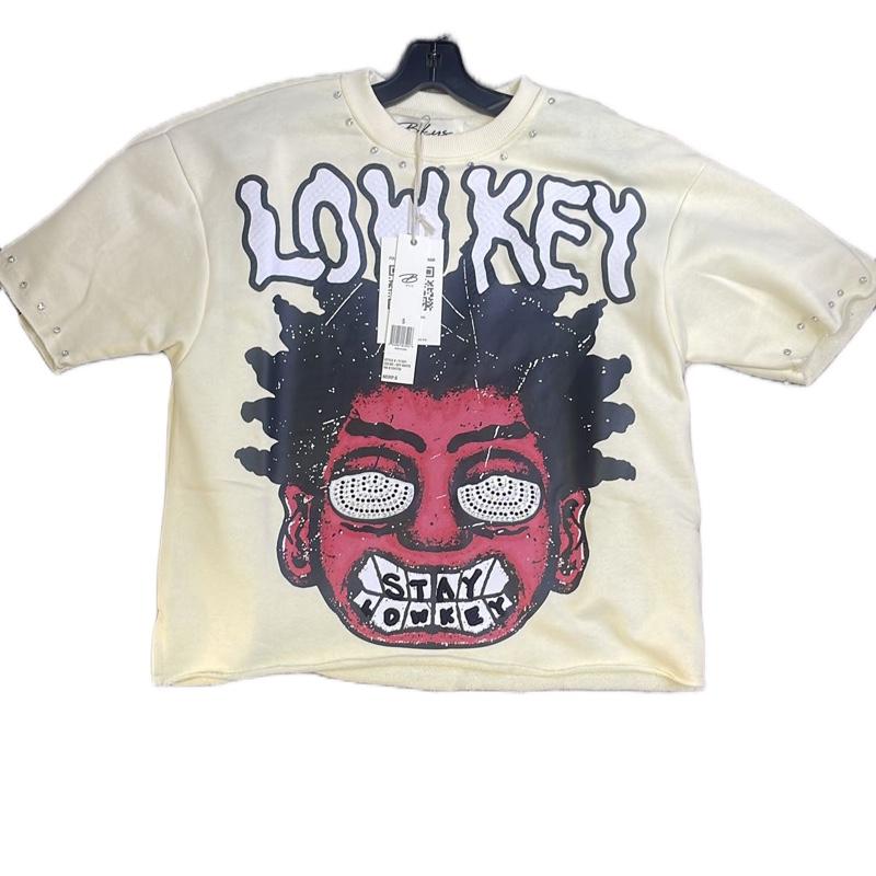 Lowkey Men's T-Shirt with Graphic Design and Text, Casual Style for Everyday Wear - Top, Menswear men gifts