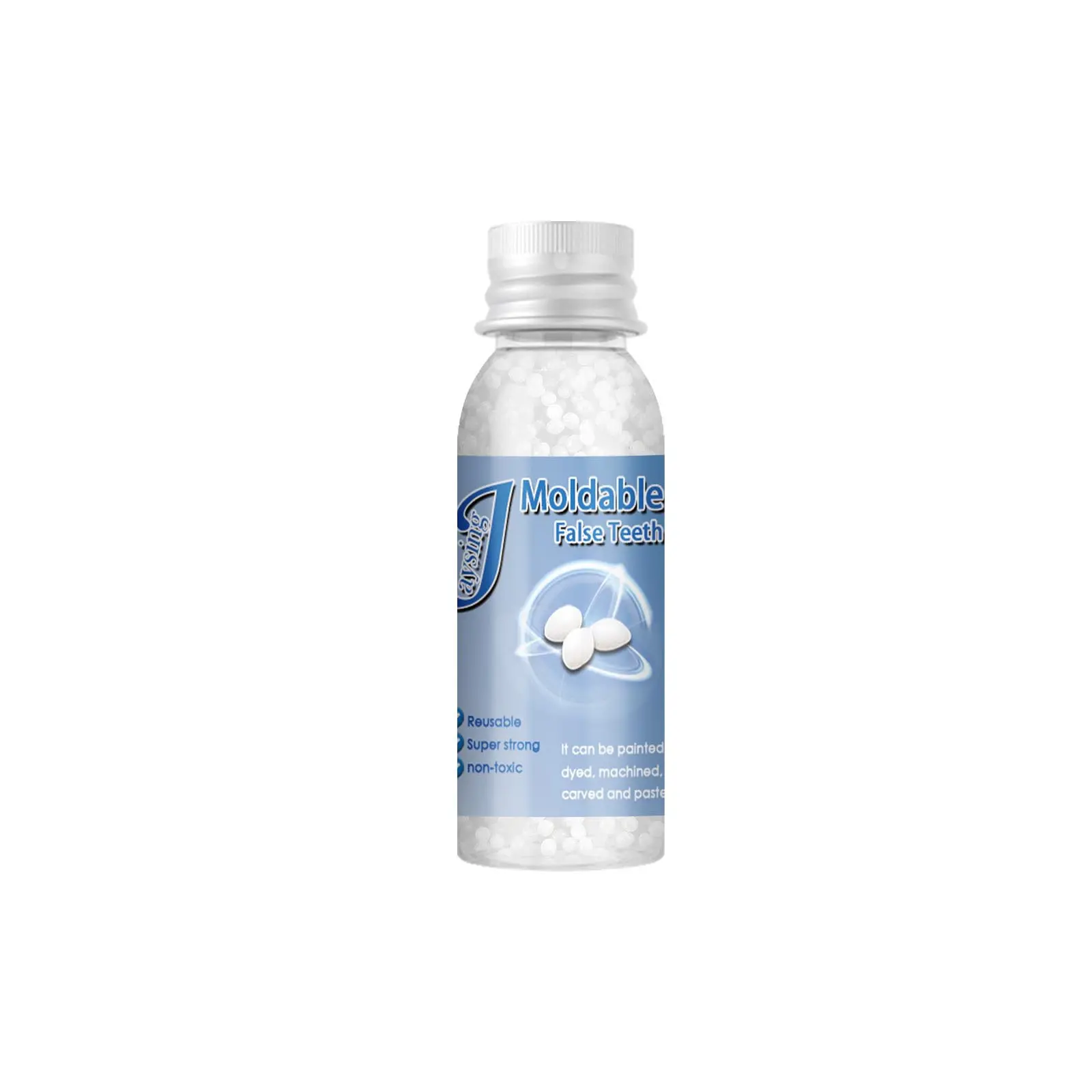 Jaysuing Moldable False Teeth, Film And Television Makeup Dentures Modified Dentures False Dentures Broken Teeth Temporary Dentures