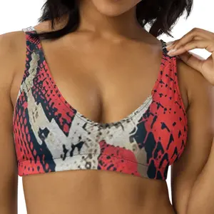 Red Sculpt Performance Swim Bra - Red Python Sweat & Slay Sculpt Set