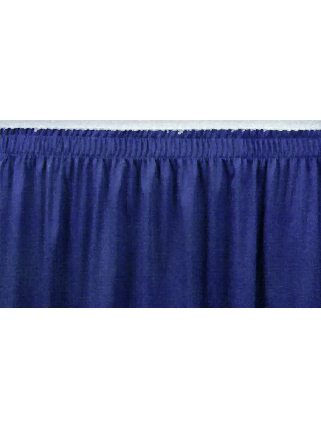 National Public Seating SS16-10 16 in. Stage Shirred Pleat Skirting - Black