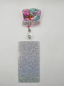 Lunch Lady Squad Badge Reel with Badge Buddy