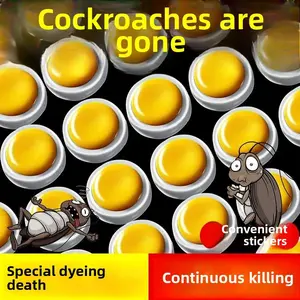 [No cockroaches for 1 year] Cockroach Bait Stickers Household Cockroach Ointment Bait Agent Cockroach Repellent Kitchen Dormitory Cockroach Stick Floor Dormitory Bedroom Room Wardrobe Sewer Trash Can School Hotel Hotel Pack