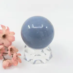 Angelite 2.3 in Sphere Spiritual Guidance Energy