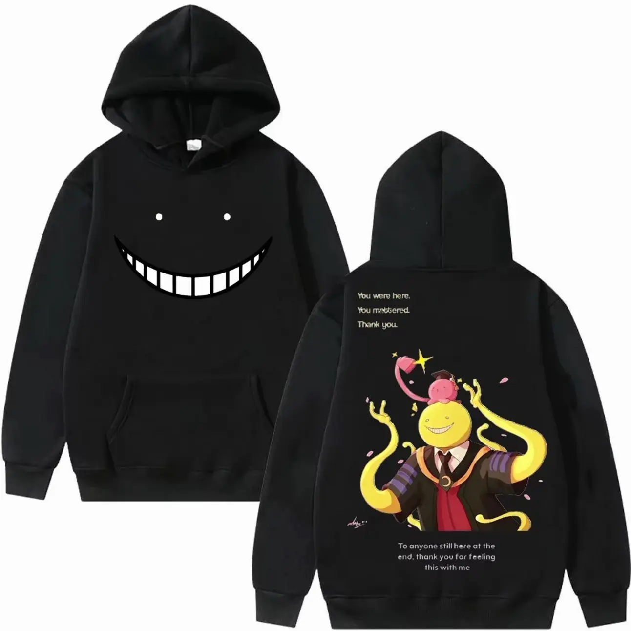 Japan Anime Assassination Classroom Korosensei Hoodies Men/Women Autumn Casual Pullover Cartoon Hoodie Fashion Sweatshirts Tops