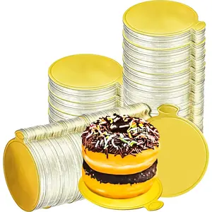 200 count Round Golden Cardboard, 3.5 Inch Round Mini Cake Boards, Mousse Cake Base, Cake Paper Board, Circle Patries Cardboard, Cupcake Base Display, Dessert Board