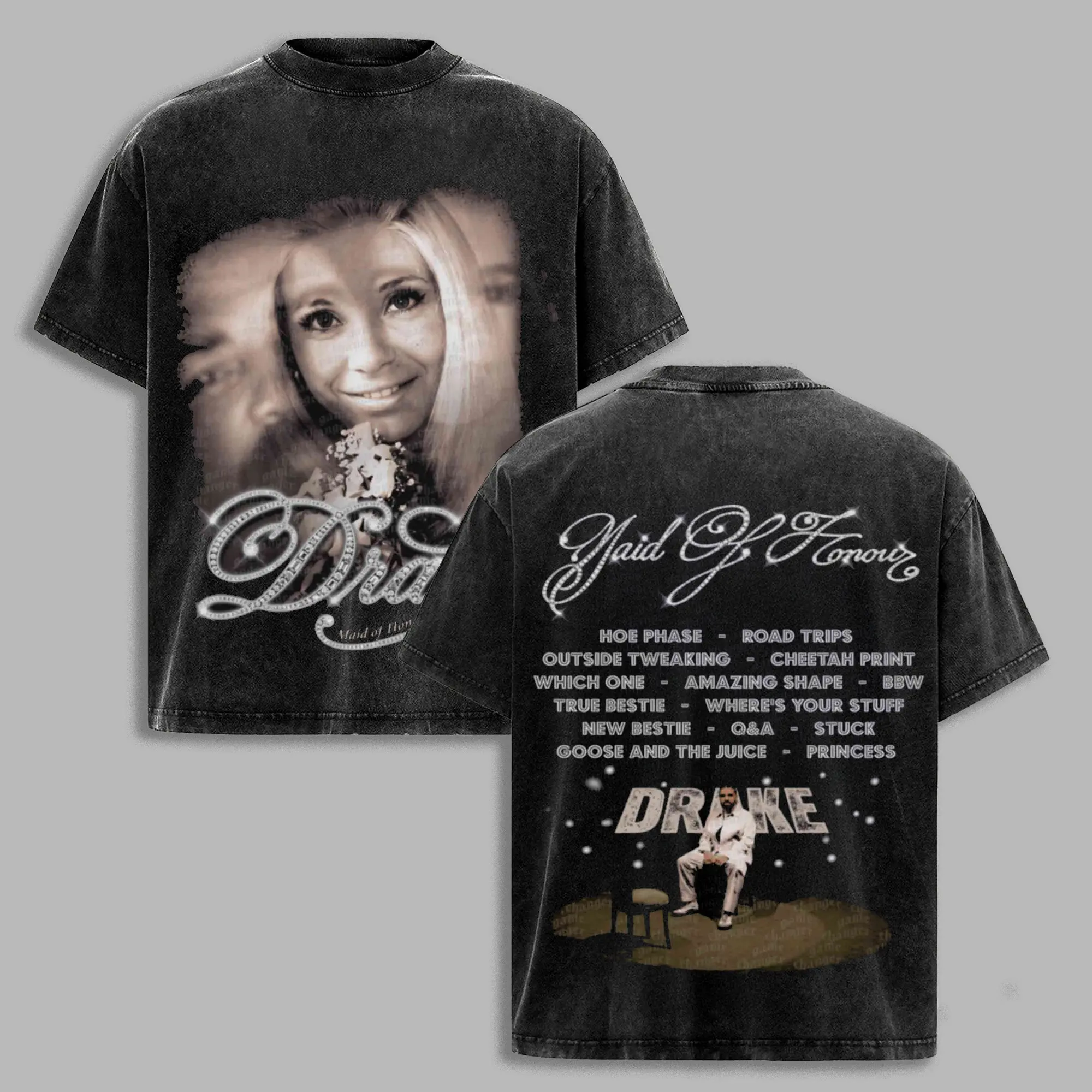 Drake Maid Of Honour Vintage Washed Shirt | Drake Graphic Rap Tee | Hip Hop Streetwear Oversized T-Shirt | Drake OVO Drake Fan Merch, Drake, OVO, RapStyle, VintageWashedTee. Y2KFashion,