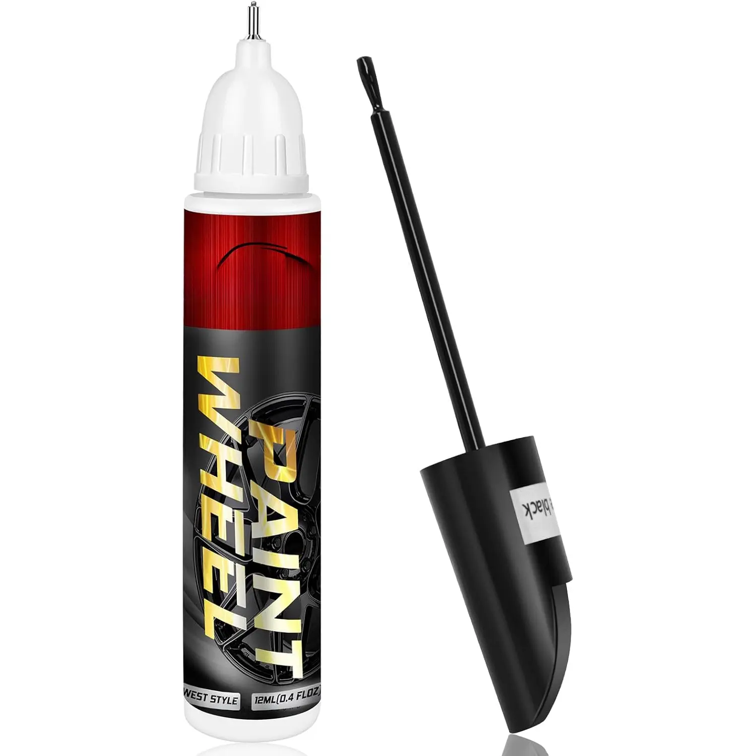 Matte Black Rim Touch Up , Efficient Wheel  Pen for Metal, Also Match Flat Black, Seamless Repair , Faucet and More, Color Accurate, Long Lasting Adhension, Quick Drying, Easy to Use