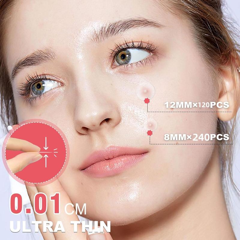 Pink White Hydrocolloid Acne Patches, 1 Set Blemishes Pimples Covering Patch Invisible Acne Patches, Pimple Patches, Blemish Relief Care Acne Clearing Products