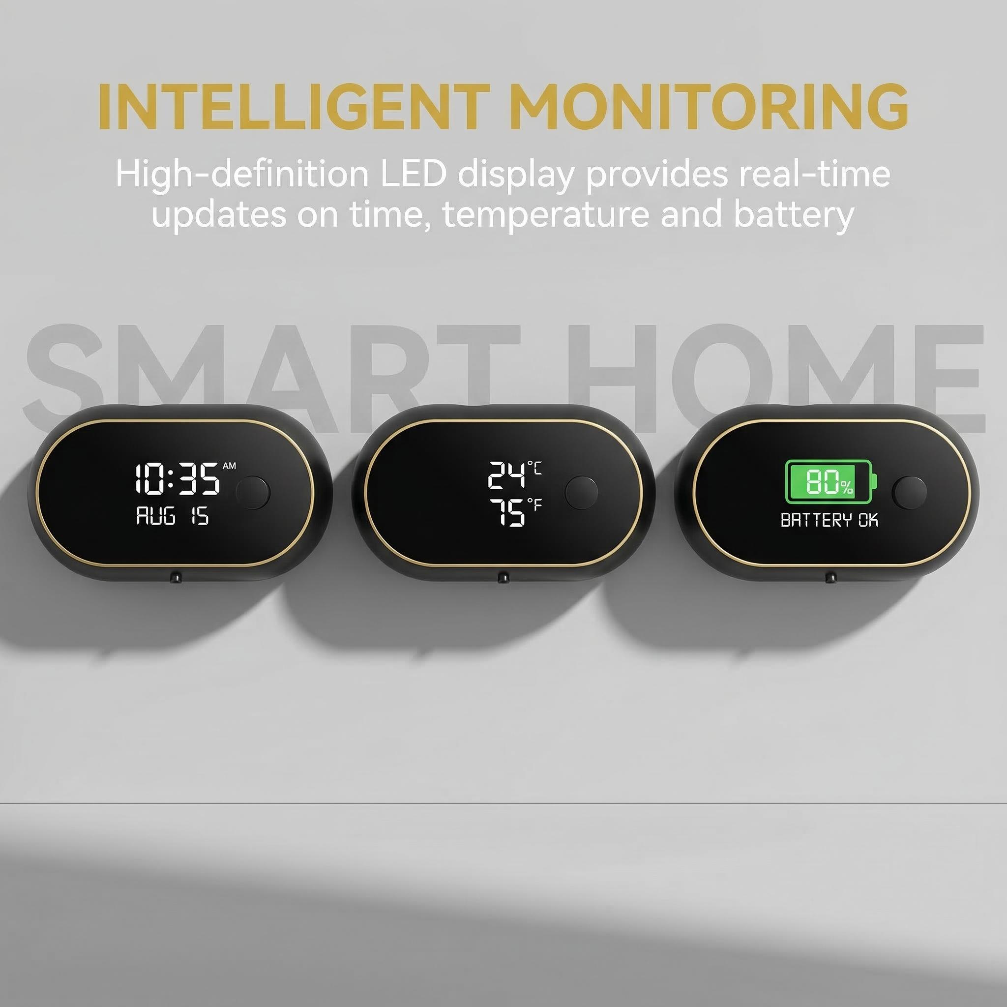 Automatic Soap Dispenser Foam Bathroom - Wall Mount Rechargeable Touchless Adjustable Smart Electric Dispenser with Clock/March Madness/Spring Break - Hygienic Solution for Kitchen/Bathroom