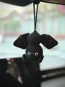 Crochet Bat Car Hanging Ornament, DIY Knitting & Crochet Haberdashery Toy Accessory Kit