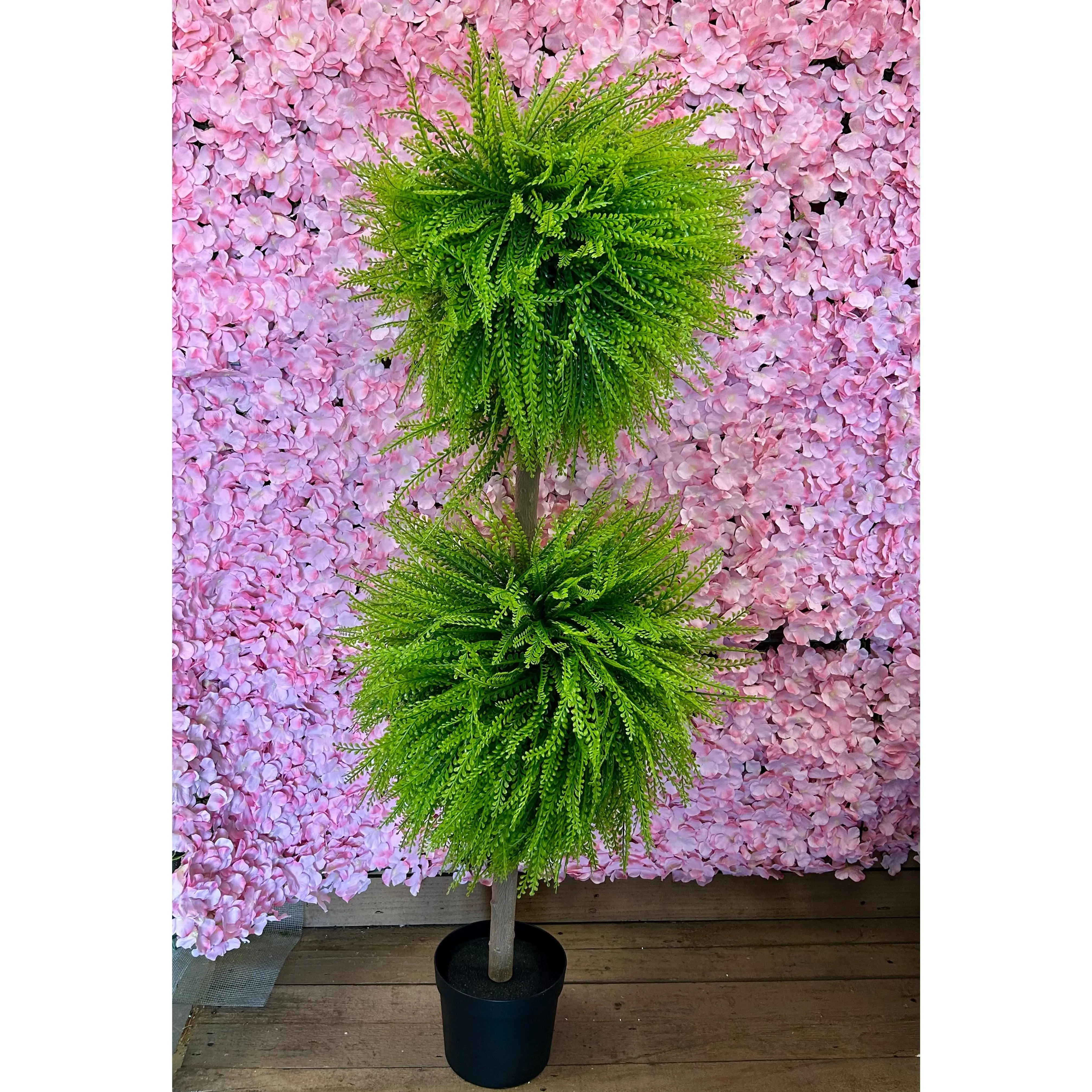 50 Inch Bead Grass Potted Topiary Tree