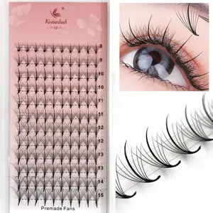 D Curl 7D Premade Fans Eyelash Extension, 1 Box Faux Wispy Spike Fans, Natural Look Eyelash Extensions, Self Grafting Curl Eyelashes, Lightweight Lash Extensions, Makeup