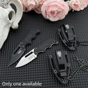 Two Convenient Fixed-blade Hiking Knives with Sheaths, 5Cr15MoV Steel Blades, G10 Handles, and Outdoor Collectible-quality Gifts, Tactical Knives